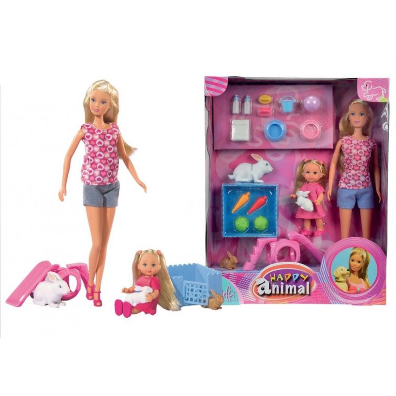 Smoby-Bambola-Steffi-Love-Happy-Animal-Rabbit
