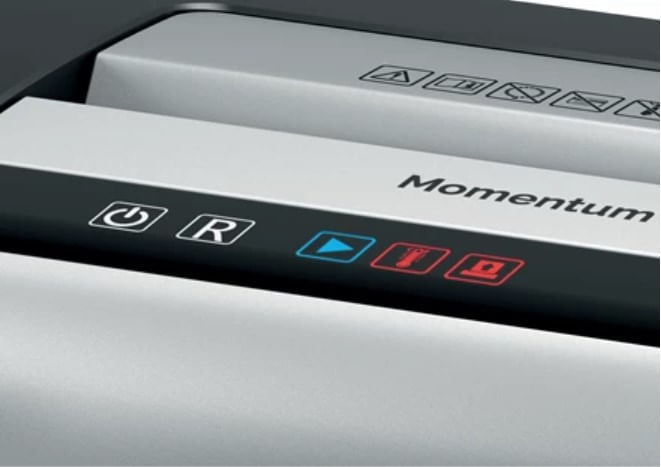 Rexel-Momentum-X415-distruggi-documenti-Triturazione-incrociata-Nero-Grigio