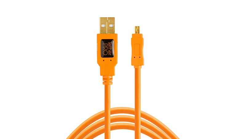 Tether-Tools-CU8015-ORG-cavo-USB-46-m-USB-2.0-USB-A-Mini-USB-B-Arancione