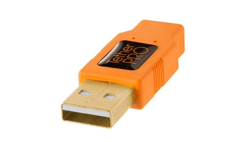 Tether-Tools-CU8015-ORG-cavo-USB-46-m-USB-2.0-USB-A-Mini-USB-B-Arancione