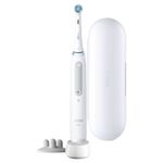 Oral-B iO Spazzolino Elettrico Ricaricabile 4S Bianco, 1 Testina, 1 Custodia Da Viaggio