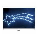 Trade Shop Traesio-stella Cometa Con Led Luce Bianca Fredda 80cm Decorazione Natale -