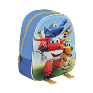 Trade Shop Traesio-zaino Zainetto Asilo Super Wings 3d Effetto Rilievo 28 Cm Edizione Scuola -