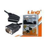 Linq-cavo Dati Da Vga Maschio A Scart Maschio Da 1,8m 1.8 Metri Linq A9040 -