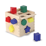 Trade Shop Traesio-costruzioni In Legno Cubo 15x15 Forme Insegnare Forme Gioco Didattici Educativo -