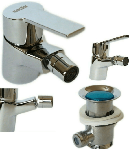 Cleafe-rubinetto Miscelatore Casa Bagno Lavabo Bide Monocomando Piletta Clic Clac 69019 -