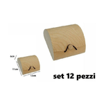 Trade Shop Traesio-set 12 Scatole Box Astuccio In Legno Decoupage Portagioie Cofanetto 53486a -