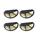 Trade Shop Traesio-4pz Lampada Luce Faretto Faro Esterno Solare 102 Led Smd Sensore Movimento Ta005 -