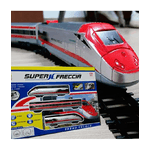 Trade Shop Traesio-pista Treno Trenino 21 Pezzi Con Binari Super Freccia Carrozza Con Suoni E Luci -