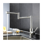 Cleafe-rubinetto Lavello Cucina Pieghevole Monocomando Con Braccio Estensibile -