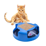 Trade Shop Traesio-tiragraffi Tira Graffi Gioco Per Catti Gatto Circolare Con Topolino Interno -