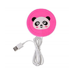 Trade Shop Traesio-scaldatazza Bicchiere Cartoon Silicone Panda Usb Elettrico Scalda Sottobicchiere -