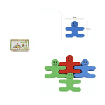 Trade Shop Traesio-gioco In Legno Omini Colorati Costruzioni Bambini Educativo Imparare -