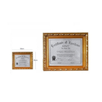 Trade Shop Traesio-cornice Per Foto Certificati Quadri Tele Dimensioni A4 20 X 30 Cm Dorato -