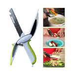 Trade Shop Traesio-smart Cutter 6 In 1 Forbici Coltello E Tagliere Da Cucina Affetta Verdure Carne -