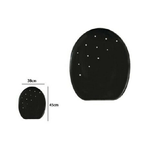 Cleafe-copriwater Copri Water Sedile Wc Bagno Universale Mdf Nero Strass -        3,5