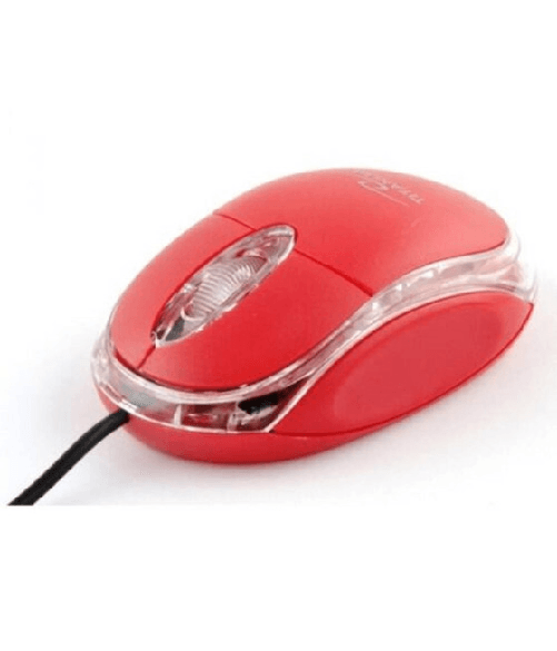 Trade Shop Traesio-mouse Ottico Con Filo Usb 3.0 Con Led Rosso Compatto Pc Notebook Netbook -