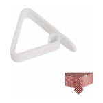 Trade Shop Traesio-24 Pz Fermatovaglia Ferma Tavola Plastica Bianco Clip Gancio Tavole Molla Casa -