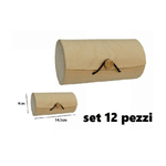 Trade Shop Traesio-set 12 Scatole Box Astuccio In Legno Decoupage Portagioie Cofanetto 53485a -