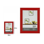 Trade Shop Traesio-cornice Per Foto Fotografie Quadri Tele Dimensioni 50 X 60 Cm Rossa Portafoto -