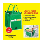 Trade Shop Traesio-2 Borse Borsa Shopping Bag Carrello Spesa Con Ganci Per Appendere Supermercato -