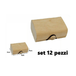 Trade Shop Traesio-set 12 Scatole Box Astuccio In Legno Decoupage Portagioie Cofanetto 53489a -