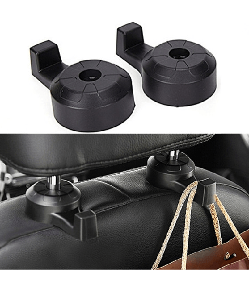 Trade Shop Traesio-2 Ganci Universali Per Poggia Testa Maniglia Sedile Auto Porta Buste Borse Zaino -