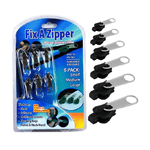 Trade Shop Traesio-zip Cerniera Universale 6 Pezzi 3 Dimensioni Riparazione Immediata Fix Zipper -