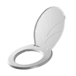 Trade Shop Traesio-copriwater Coprivaso Tavoletta Sedile Wc Plastica Diametro 324mm Colore Bianco -        3,5