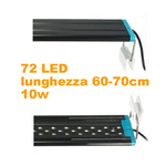 Trade Shop Traesio-lampada D143 Luce Plafoniera Estendibile Led Per Acquario Bordo Vasca Regolabile -