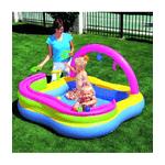 Trade Shop Traesio-piscina Gonfiabile Play Center Bambini Con Giochi 159 X 159 X 89 Cm Vinile -