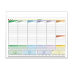 Trade Shop Traesio-agenda Planning A4 Settimanale Da Tavolo Anno Bianco Perpetuo Senza Data 21x30cm -