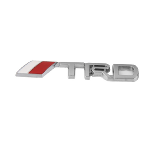 Trade Shop Traesio-adesivo Decorazione 3d In Metallo Cromato Per Auto Figura Stemma Trd Sticker -