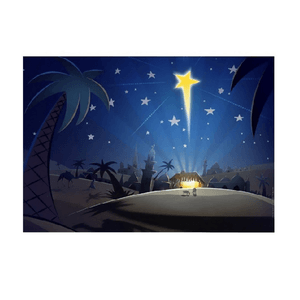 Trade Shop Traesio-sfondo Scenario Nativita' Carta Per Presepe 7x100 Cm Decorazioni Natalizie -