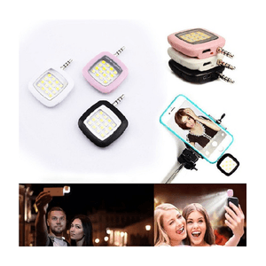 Trade Shop Traesio-flash Portatile 16 Led Light Selfie Luce Fotocamera Android Ios Smartphone -