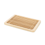 Trade Shop Traesio-tagliere Per Pane In Legno Con Griglia Estraibile Raccogli Briciole 46.5x31x2 Cm -