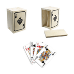 Trade Shop Traesio-porta Carte Gioco Scatola Legno Confanetto Decoupage Poker Scala 40 Decoro -