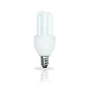 Trade Shop Traesio-lampadina Risparmio Energetico Forma 2 Tubi U Mini 5 Watt E14 Luce Calda -