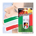 Trade Shop Traesio-trucco Per Tifosi Bandiera Italia Italiana 4x6cm Stick Make Up Viso Calcio Sport -