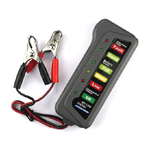 Trade Shop Traesio-tester Digitale Per Verifica Controllo Batteria Alternatore Auto Moto 12v 6 Led -