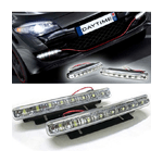 Trade Shop Traesio-luci Auto 8 Led Per Fanale Daytime - Diurne Waterproof Dc 12v Paraurti Auto -