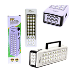 Trade Shop Traesio-lampada Di Emergenza 30 Led Smd + 6 Ricaricabile Per Casa Auto Camper 1300 Mah -