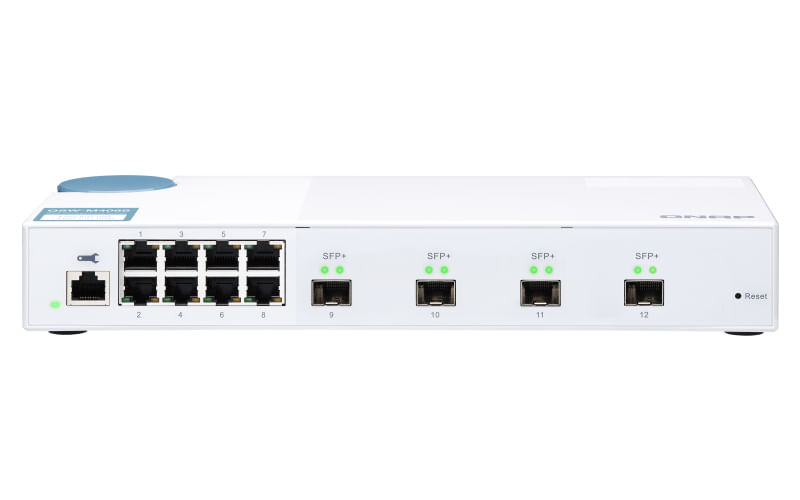 Qnap -QNAP SWITCH QSW-M408S managed 8 port 1Gbps  4 port 10GbE SFP PROMO FINO AD ESAURIMENTO SCORTE