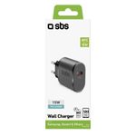 SBS-TETRTC15W-Caricabatterie-per-dispositivi-mobili-Universale-Nero-AC-Ricarica-rapida-Interno