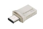 Transcend-JetFlash-890-32GB-unita-flash-USB-USB-Type-A---USB-Type-C-3.2-Gen-1--3.1-Gen-1--Nero-Argento