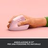Logitech-Lift-Mouse-Ergonomico-Verticale-Senza-Fili-Ricevitore-Bluetooth-o-Logi-Bolt-USB-Clic-Silenziosi-4-Tasti
