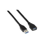 AISENS A105-0041 cavo USB 1 m USB 3.2 Gen 1 (3.1 Gen 1) USB A Nero