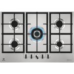 Electrolux KGU75361Z Acciaio inossidabile Da incasso 74 cm Gas 5 Fornello(i)