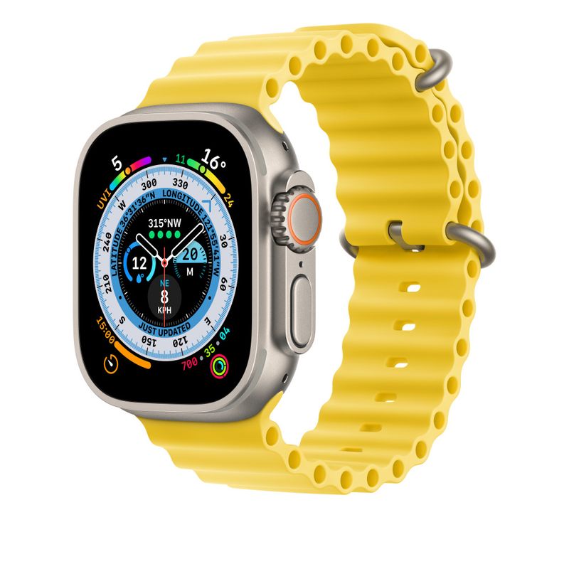 Apple-MQED3ZM-A-accessorio-indossabile-intelligente-Band-Giallo-Fluoroelastomero