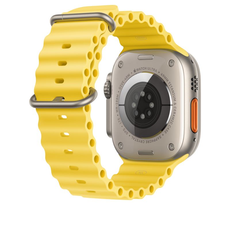Apple-MQED3ZM-A-accessorio-indossabile-intelligente-Band-Giallo-Fluoroelastomero